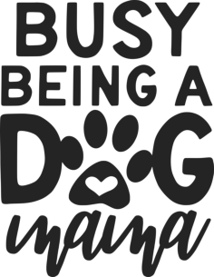 Pet Mom 12 Outline Drawing Svg Vector, Free Vectors File